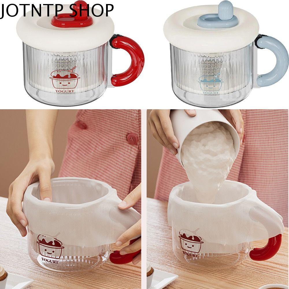 JOTNTP Lưới mịn Dụng cụ lọc sữa chua Hy Lạp Có thể tái sử dụng Có thể giặt được Máy tách whey Đa năng Di động Máy làm sữa chua đặc Nhà bếp