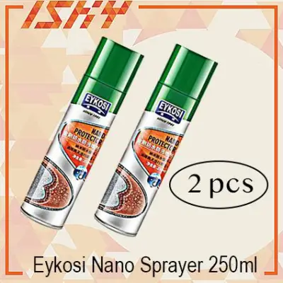 Eykosi Nano Water Repellent Spray Waterproof For Shoes Bag Clothes ETC. 250ml (Bundle of 2 bottles)