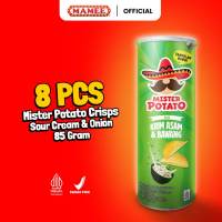 Mister Potato Crisps Sour Cream & Onion 85gr - 8 Pcs