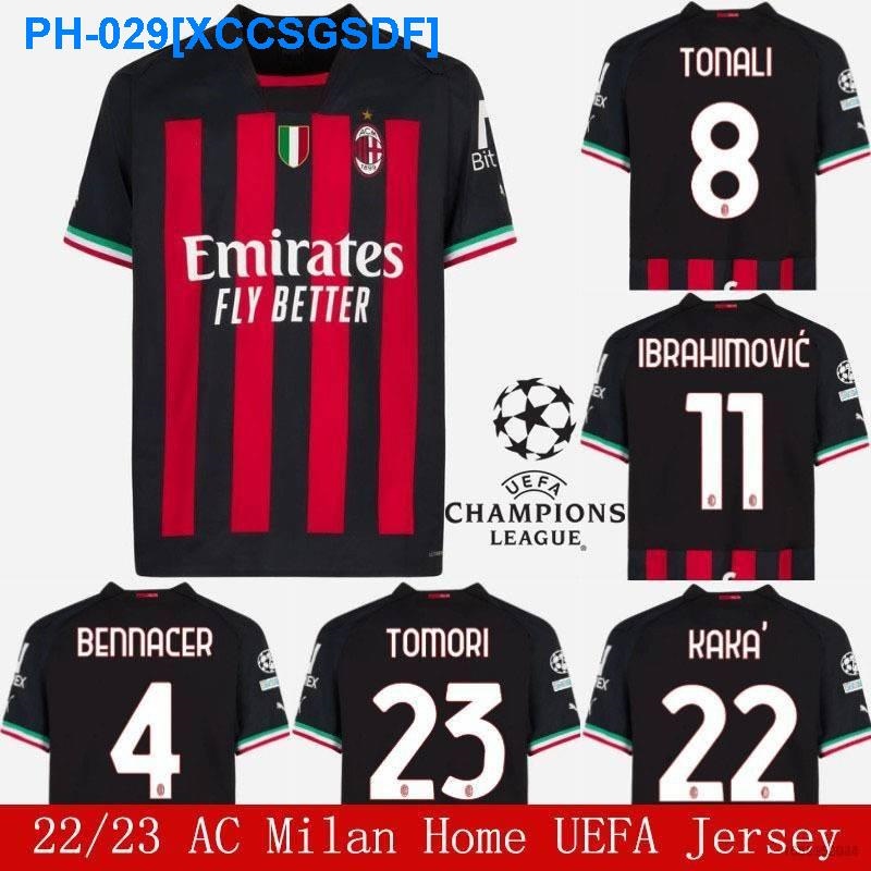 2013-14 AC Milan home No.22 KAKA S/S UEFA Champions League 13-14 ACM jersey