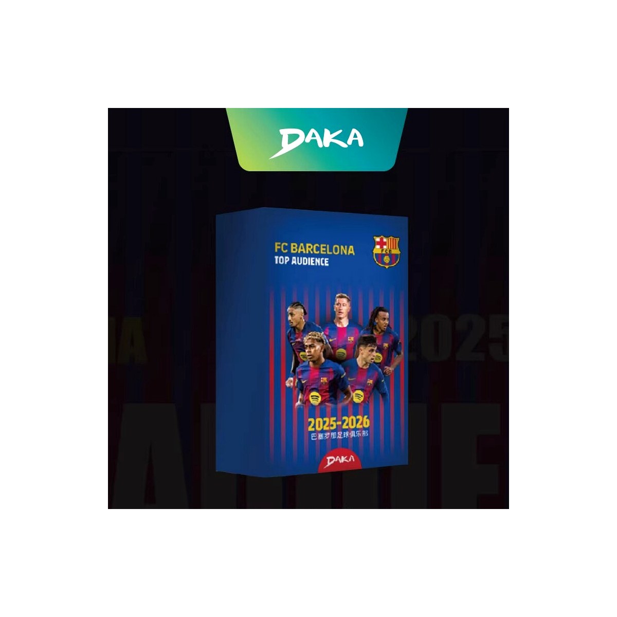 【Cove123】 DAKA 2025-26 TOP AUDIENCE Real Madrid CF FC Barcelona Soccer Trading Cards Sports Collectible Football Cards for Fans Gift