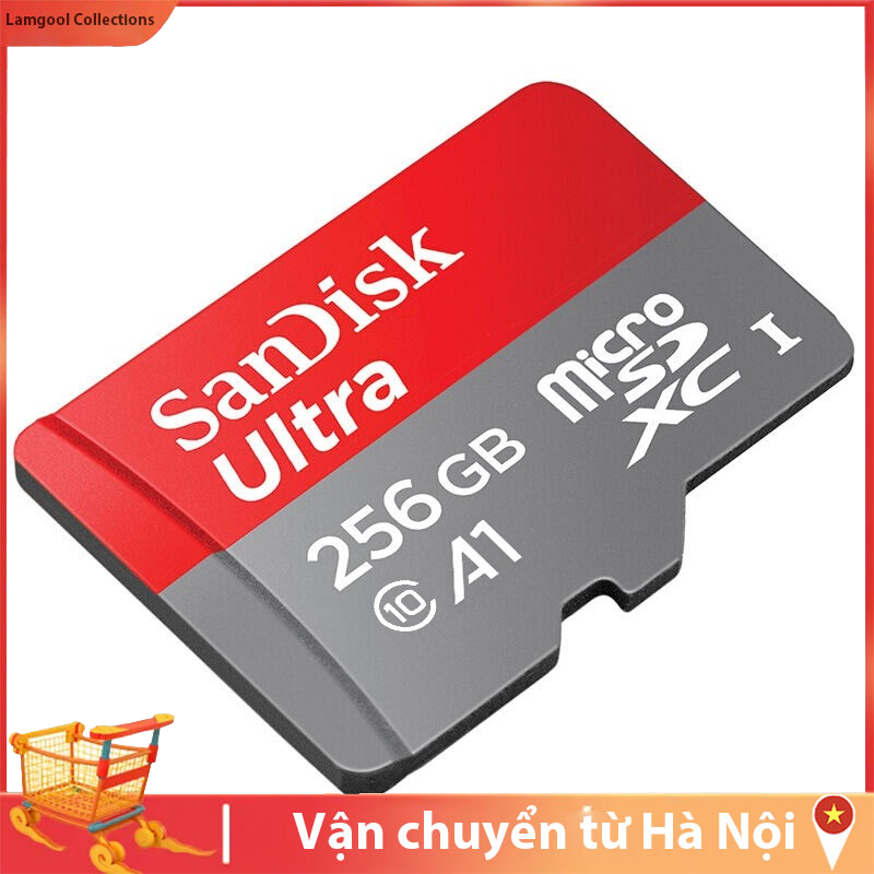 Thẻ nhớ MicroSDXC SanDisk Ultra A1 512GB 256GB 128GB 64GB 32GB Class10 UHS1 Flash Card Memory Microsd A1 Thẻ nhớ TF/SD