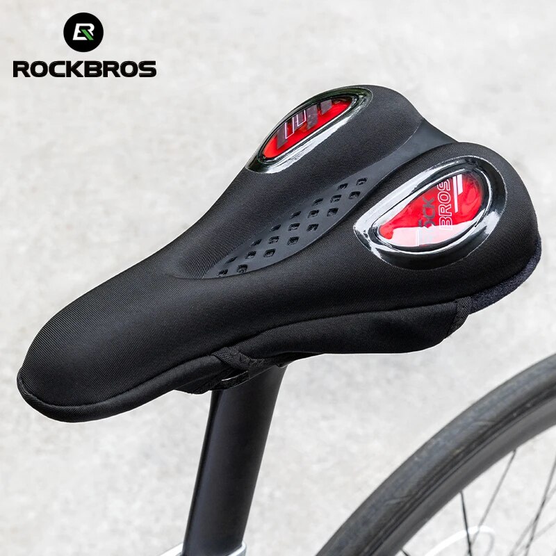 【Trending Now】 Seat Cover Liquid Silicone Gel Saddle With Rain Cover Super Shock-Absorption Rebound Breathable Comfortable Cushion