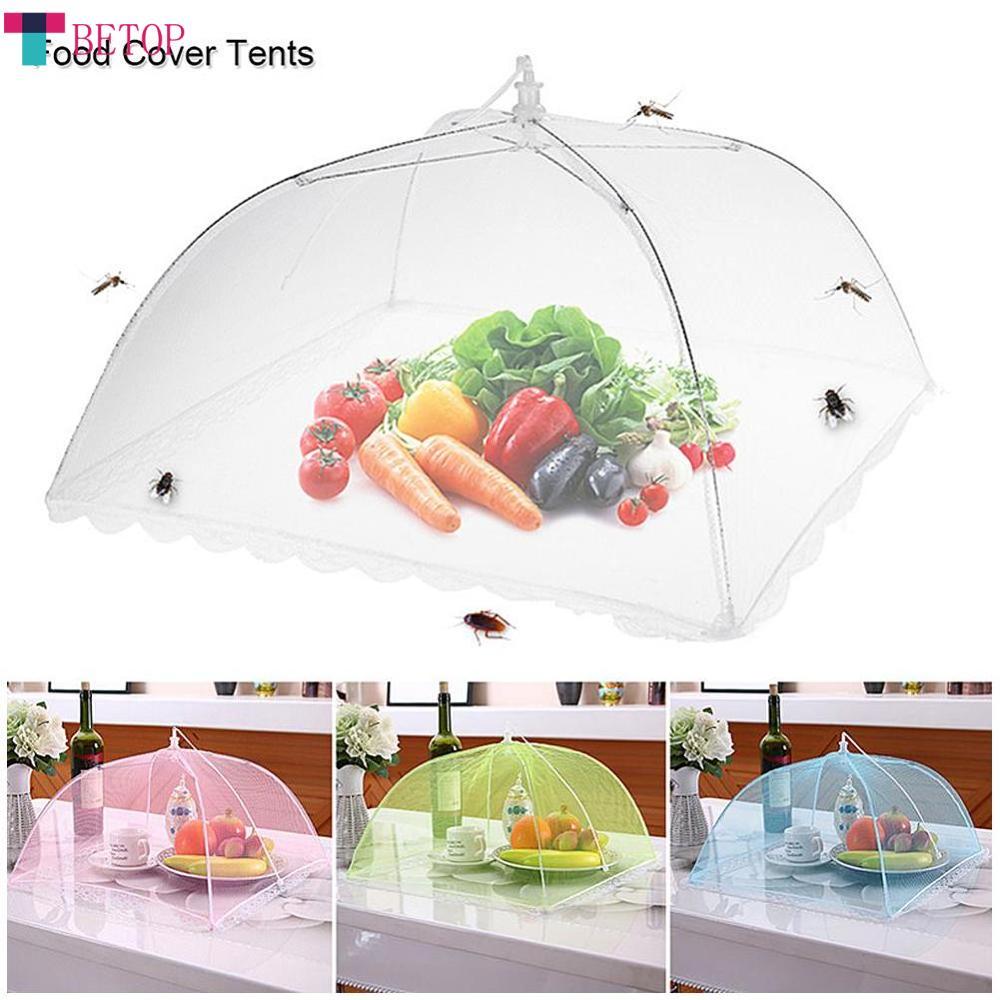 Teabelle   nhà bếp lưới có thể gập lại màng bọc thực phẩm chống bay che đậy thực phẩm Lều tái sử dụng ráp côn trùng chống nắp thực phẩm Lưới bảo vệ Rau Trái Cây Thức Ăn Dã Ngoại bảo vệ ô