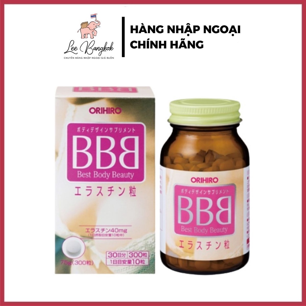 Hộp 300 Viên uống BBB Best Beauty Body Orihiro tăng kích thước và săn chắc ngực Tự Nhiên Nhật Bản