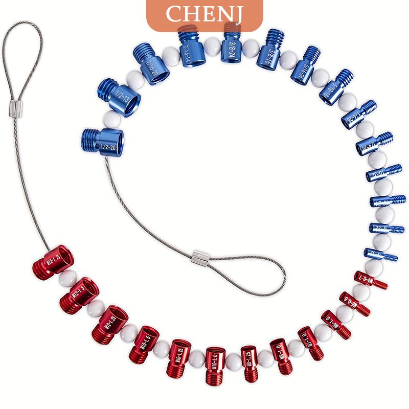 [COD] CHENJ ตัวตรวจสอบเกลียวน็อตและสลักเกลียวที่ถอดออกได้ตัววัดขนาดน็อตและสลักเกลียวที่เหมาะสำหรับการตรวจจับสลักเกลียวหรือเกลียว ราคา 410 บาท*ส่งฟรี