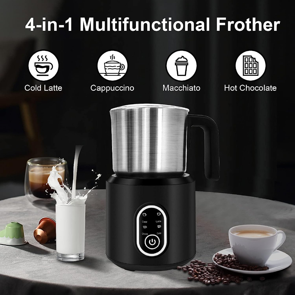 Z,Cafeteras Nespresso Best Electric Coffee Milk Frother Foamer Steamer  Machine Home Fancy Drink Foaming Mixer Dc3v 0.75w 400ml