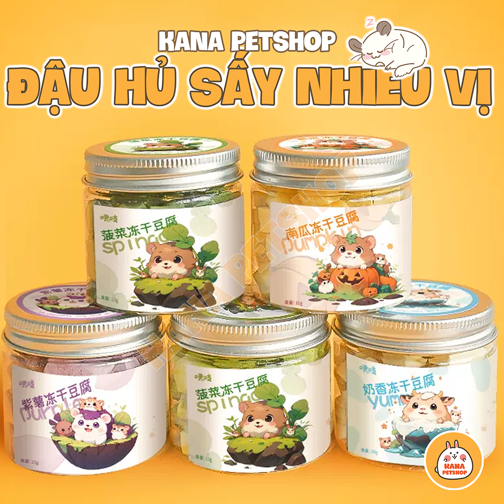 Đậu hủ sấy around 🐹freeship🐹 ăn vặt hamster đậu phụ tofu đông khô hamster, rat ...