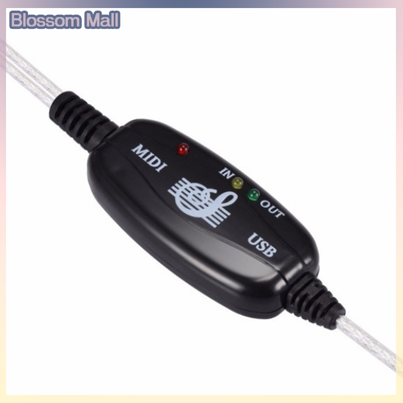 USB trong ra MIDI Cáp chuyển đổi PC để bàn phím âm nhạc dây Bộ chuyển đổi