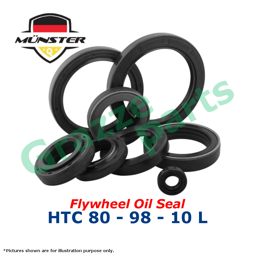 (1pc) Mnster (FKM) Flywheel Crankshaft Oil Seal for Honda City Sel Jazz GD Accord SDA CRV S9A SWA Civic FD FB K20 K24 L15 F20 (80*98*10)
