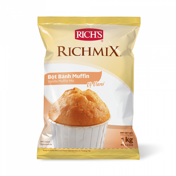 Bột bánh muffin vani Rich 1kg