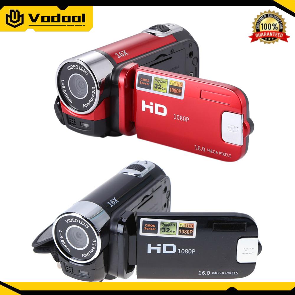 กล้องวิดีโอพกพา HD 1080P พร้อมหน่วยความจำ 32GB และซูม 16 เท่า สำหรับการถ่ายทำกิจกรรมกลางแจ้งและครอบครัว ราคา 824 บาท*ส่งฟรี