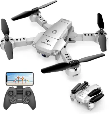 🇸🇬[SG Ready Stock]🇸🇬. SNAPTAIN A10 Mini Foldable Drone with 720P HD Camera FPV WiFi RC Quadcopter w/Voice Control, Gesture Control, Trajectory Flight, Circle Fly, High-Speed Rotation, 3D Flips, G-Sensor, Headless Mode