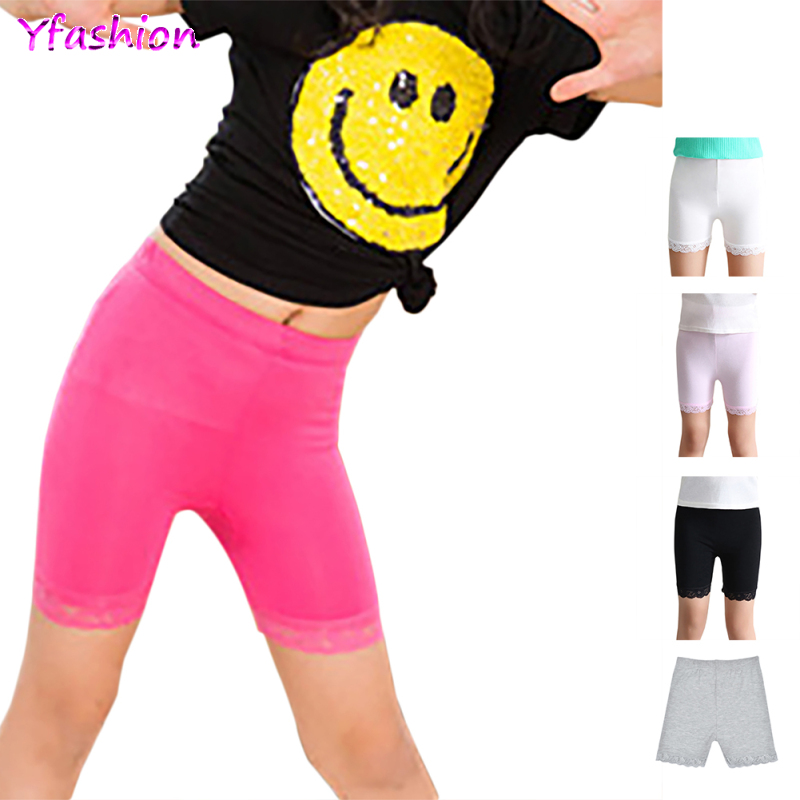 Yfashion Children Summer Shorts Girls Lace Safety Pants Leggings Underwear
