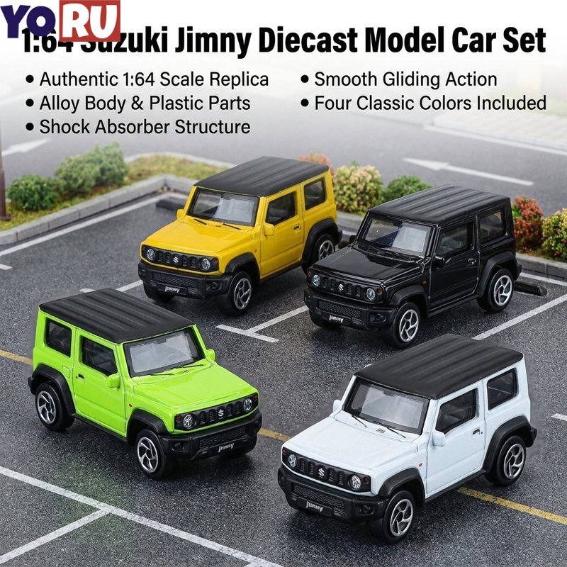 Keep Track of the Destination! Suzuki Jimny Metal Car Model, Scale 1:64, Toy Gift, Home Decoration, Model Car, Strong, Shockproof. ราคา 129 บาท*ส่งฟรี