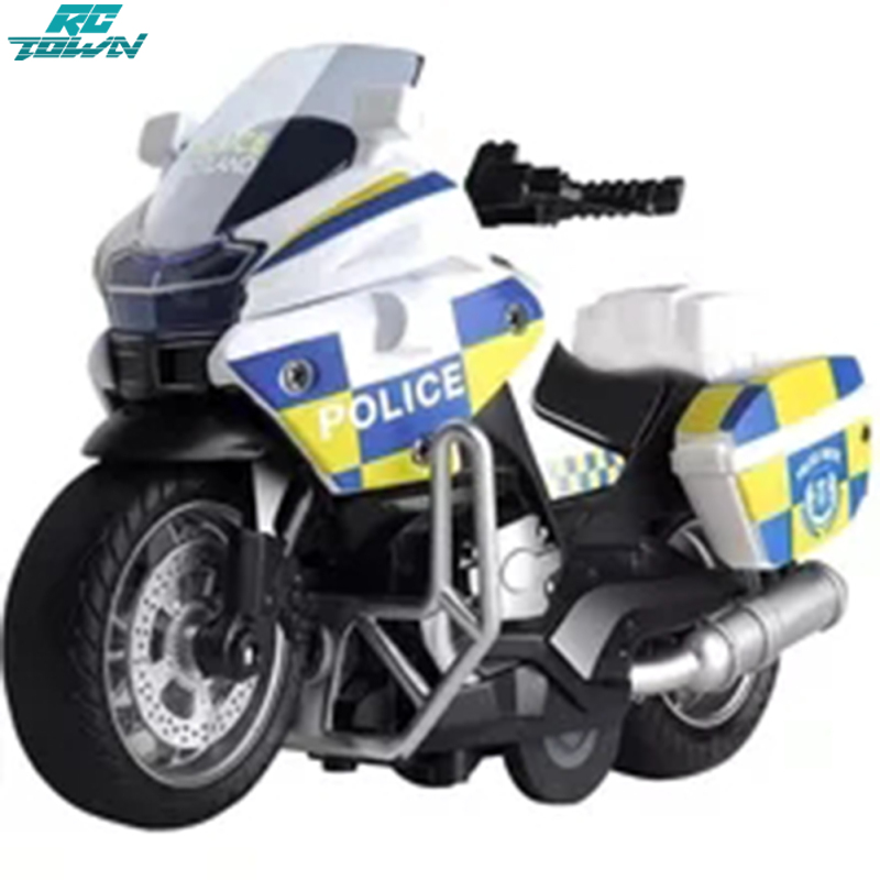 1 14 Police Motorcycle Model Toys Children Alloy Pull Back Motorcycle With