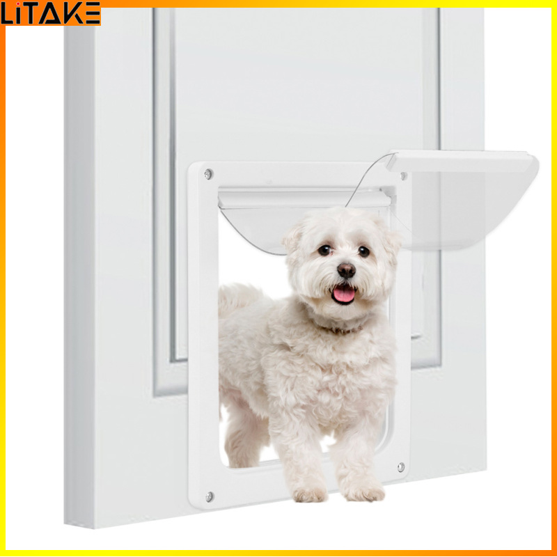Litake Wall Entry Pet Door, Dogs Cats Magnetic Self-Closing Screen Door, Adjustable Door Flap For Large Dogs, Weather Resistant Dog Door Curtain With Locking Function ราคา 933 บาท*ส่งฟรี