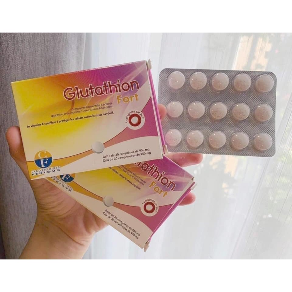 Viên Ngậm Trắng Da Nội Sinh Glutathion Fort Pháp - SẢN PHẨM CHẤT LƯỢNG CAO, ĐƯỢC YÊU THÍCH SĂN ĐÓN TRÊN THỊ TRƯỜNG HIỆN NAY, HÀNG ĐẢM BẢO DÙNG SIÊU THÍCH MỜI KHÁCH YÊU TRẢI NGHIỆM