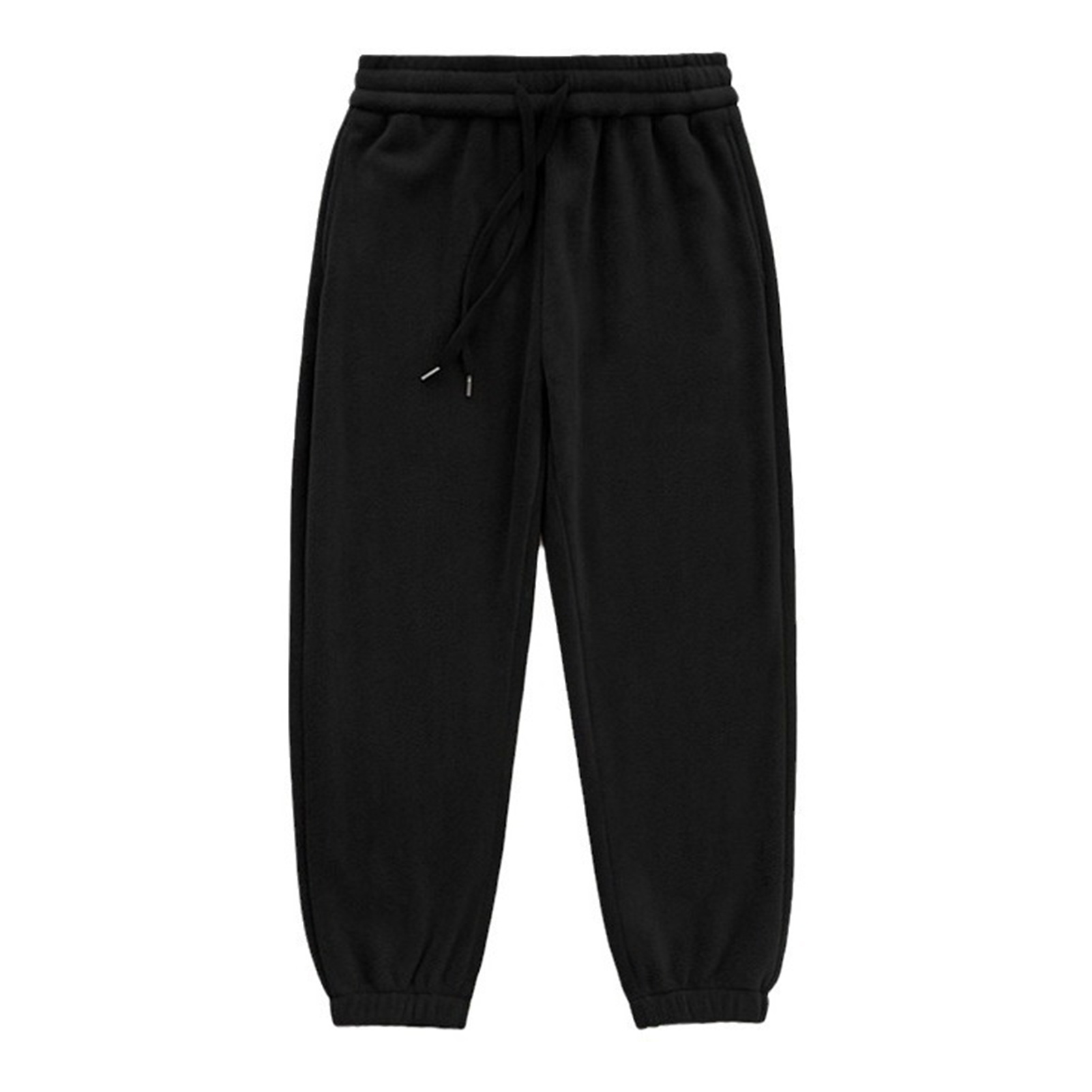 UHH Men Sports Pants Solid Color Men Pants Men's Thickened Sweatpants Warm Jogger Pants with Drawstring Waist Casual Loose Fit Tapered Track Pants for Gym Streetwear Daily Wear – Comfortable for Asia