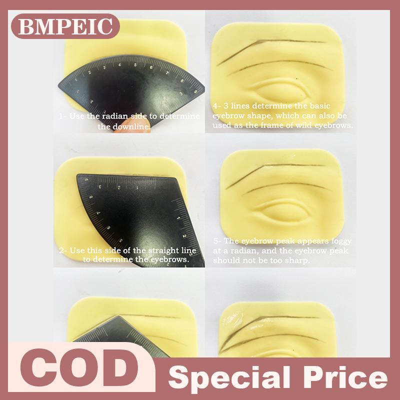 BMPEIC Hợp kim nhôm nhanh chóng vẽ lông mày thiết kế Cai Trị microblading Lập Bản Đồ Công cụ định hình trang điểm vĩnh viễn vẽ hướng dẫn Cai Trị hình xăm