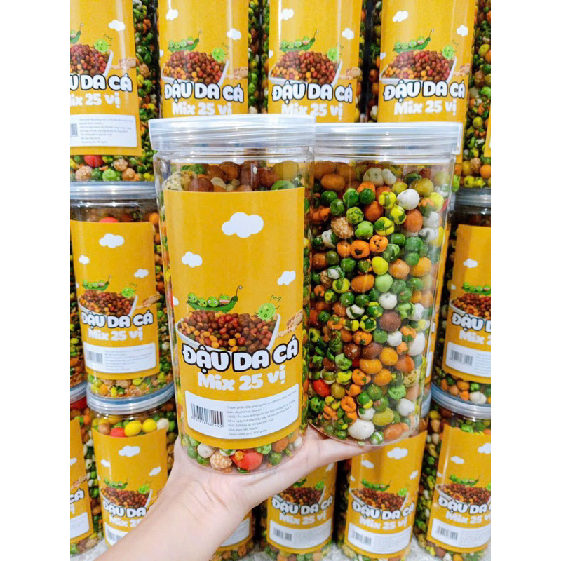 Đậu phộng da cá mix 25 vị 500gr