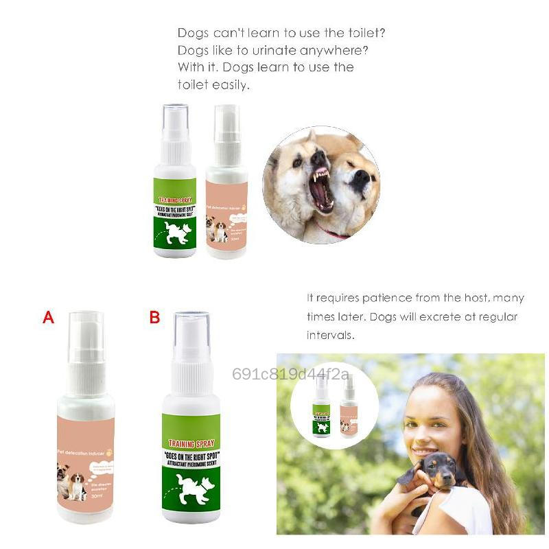 30ml thú cưng xịt chó cảm ứng chó đào tạo nhà vệ sinh con chó con Định vị đại tiện thú cưng HJJN-VN