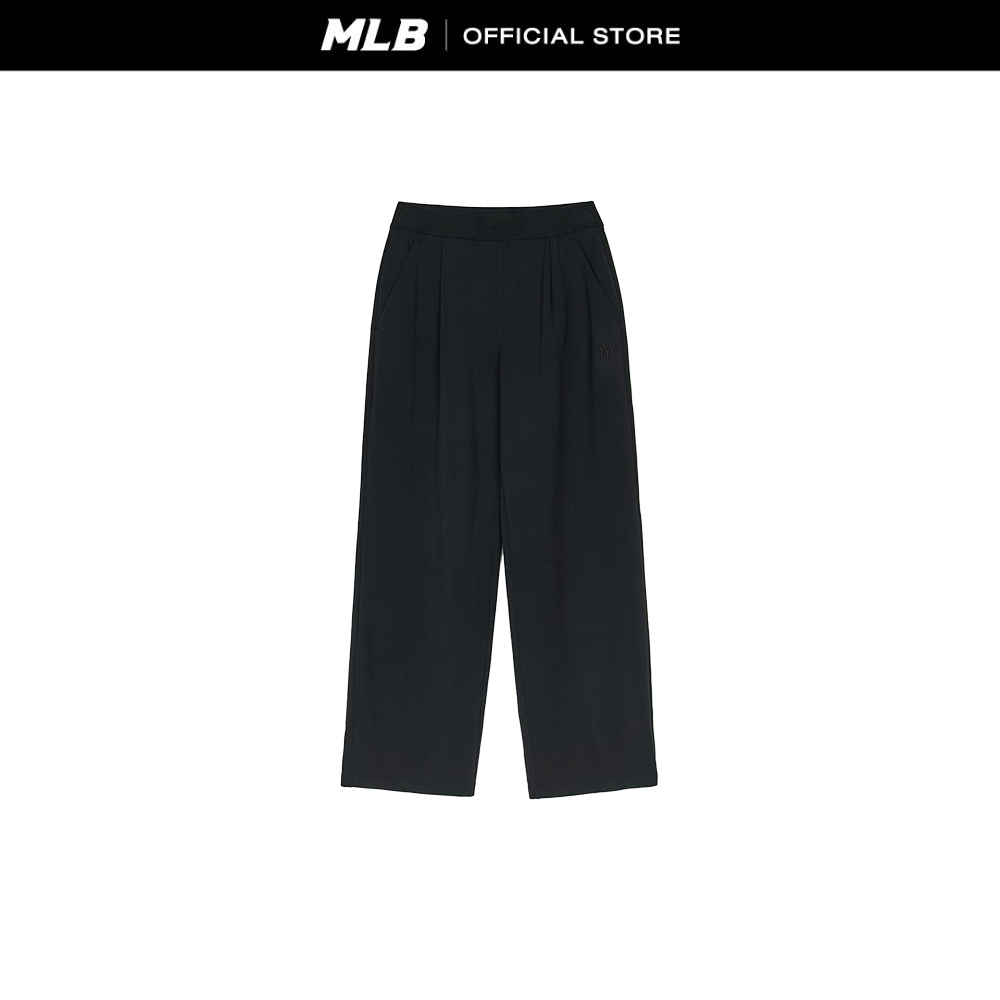 MLB Pants Women S Basic Lettering Logo Waistband Semi Wide Pants 3FPTB0251 50BKS Black ราคา 3,231 บาท*ส่งฟรี