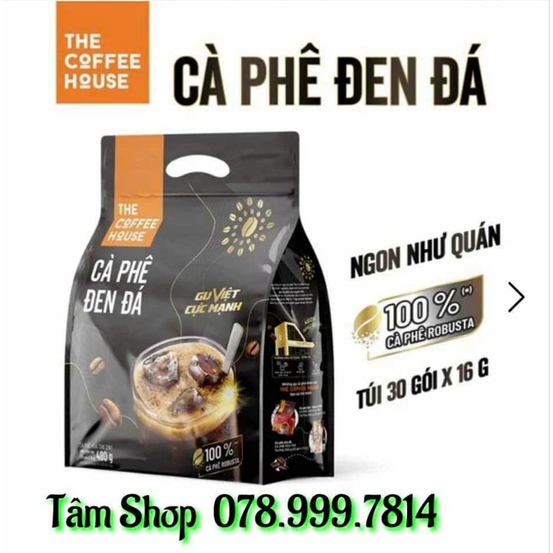 Cà phê đen đá hòa tan the coffee house