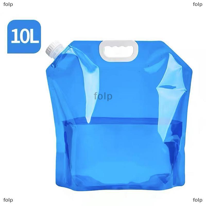 [COD] folp 5 10L ngoài trời xách tay gấp túi nước với vòi nước đi xe đạp đi du lịch và cắm trại nhựa dày công suất lớn túi nước - 7