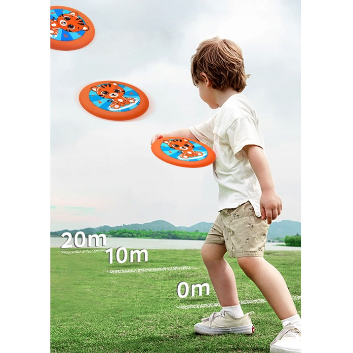 Đĩa ném đồ chơi frisbee, đĩa bay mềm ngộ nghĩnh 20cm cho trẻ em 1736DBM