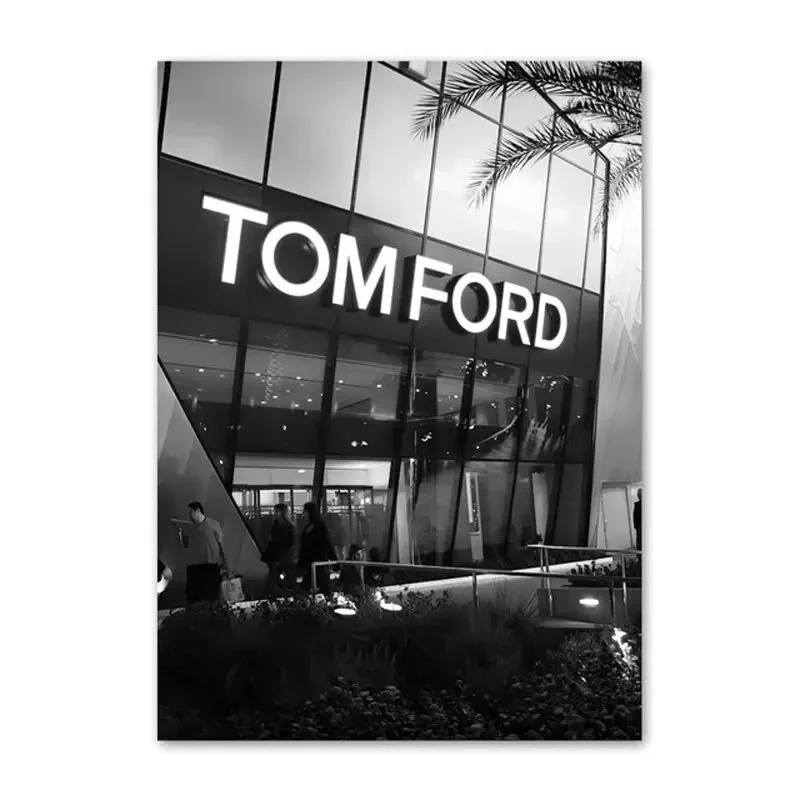 Wall Prints Canvas ArtStylish Black and White Paris Towel Nordic Girl Fashion Shop Posters Ideal for Living Room Home Decor