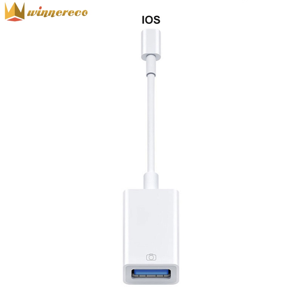 OTG Converter Lightning to USB Adapter for Data Transfer Camera Card Reader Compatible with iPhone and Android Smartphones ราคา 103 บาท*ส่งฟรี