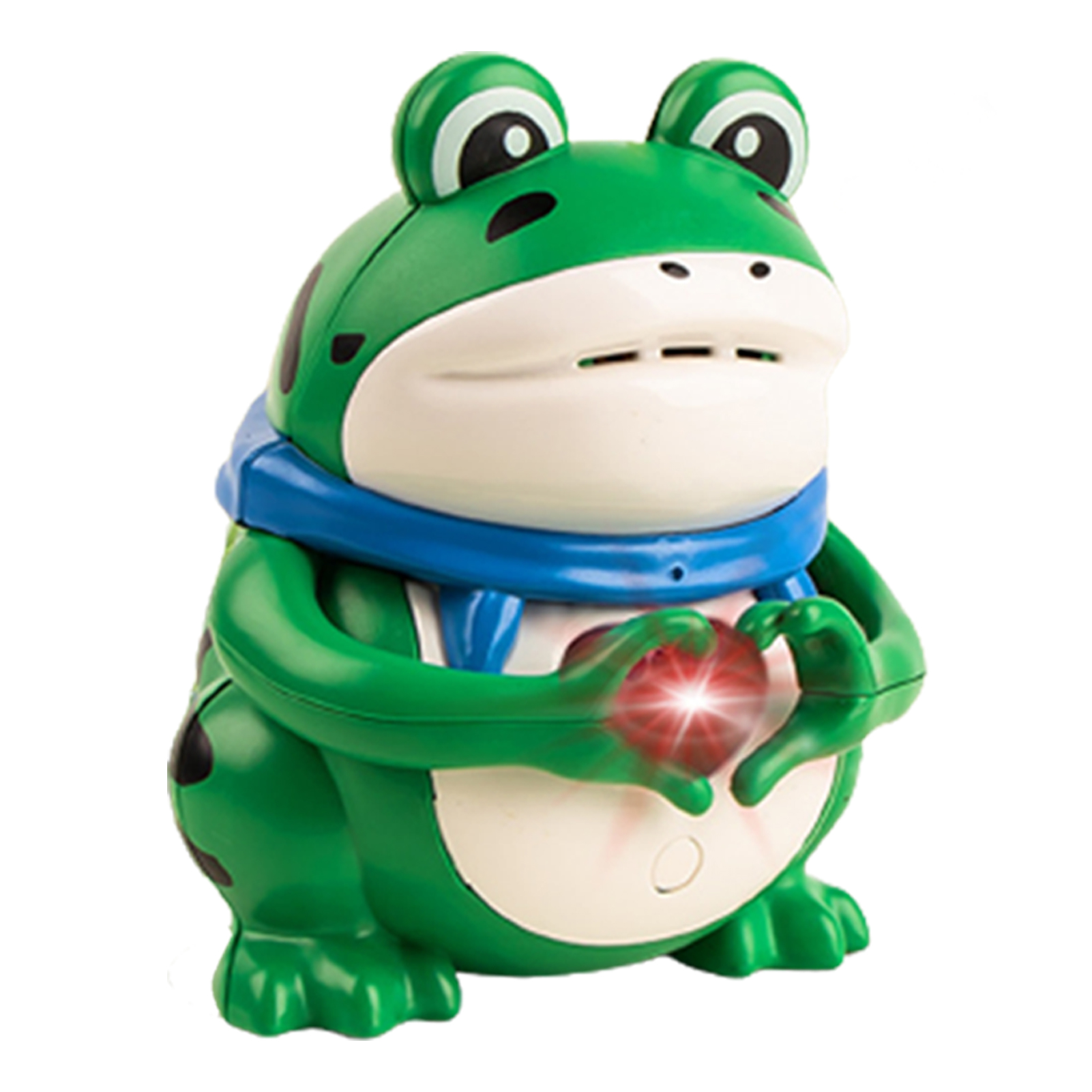 microgood Kids Frog Toy Light Up Movable Heart Gesture Voice Record Say I