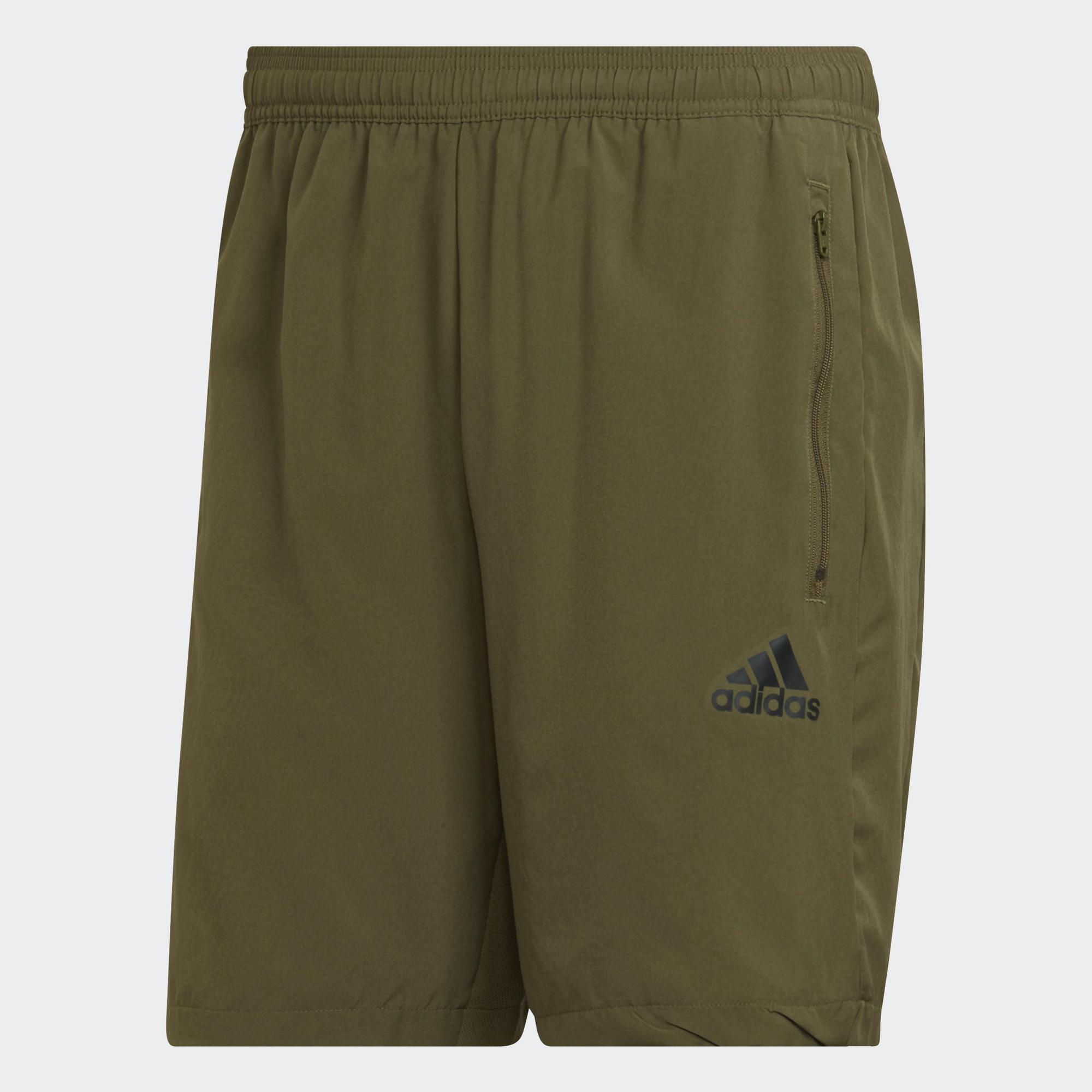 adidas Tập luyện Quần Short Thể Thao Dệt Thoi AEROREADY Designed 2 Move Nam màu xanh lá HC6856