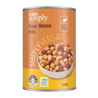 Coles Simply Four Bean Mix 420g