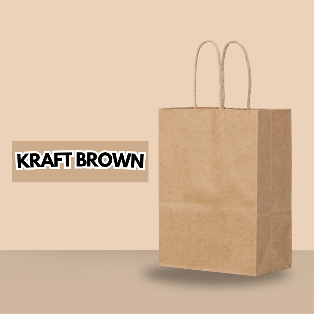mixshop Kraft Paper Bag Gift Bag Birthday Party Goodies Bag Christmas Paper Bags