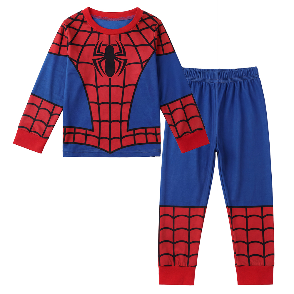 Baby Boy Clothes Set Cute Cartoon Marvel Superhero Spiderman Long Sleeve Outfits Cotton Toddler Kids Clothing Sets 1-7 Years - 2