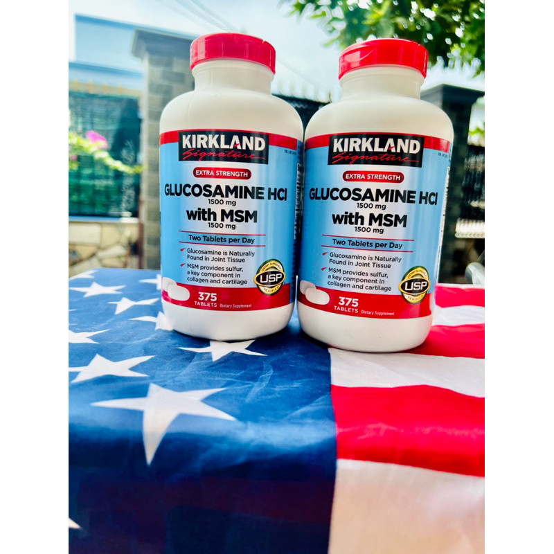 CHÍNH HÃNG MỸ Glucosamine HCL 1500mg 375 viên With MSM 1500mg của Mỹ 375 viên - SẢN PHẨM ĐƯỢC ƯA CHU