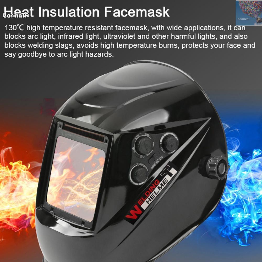 หมวกกันน็อคเชื่อมปรับแสงอัตโนมัติ - การชาร์จพลังงานแสงอาทิตย์ 130 ℃ เครื่องเจียรเชื่อมอาร์คมุมมองขนาดใหญ่สีที่แท้จริง ราคา 807 บาท*ส่งฟรี