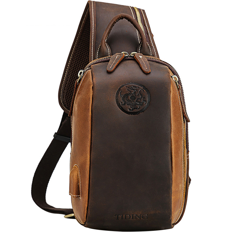 tiding leather backpack