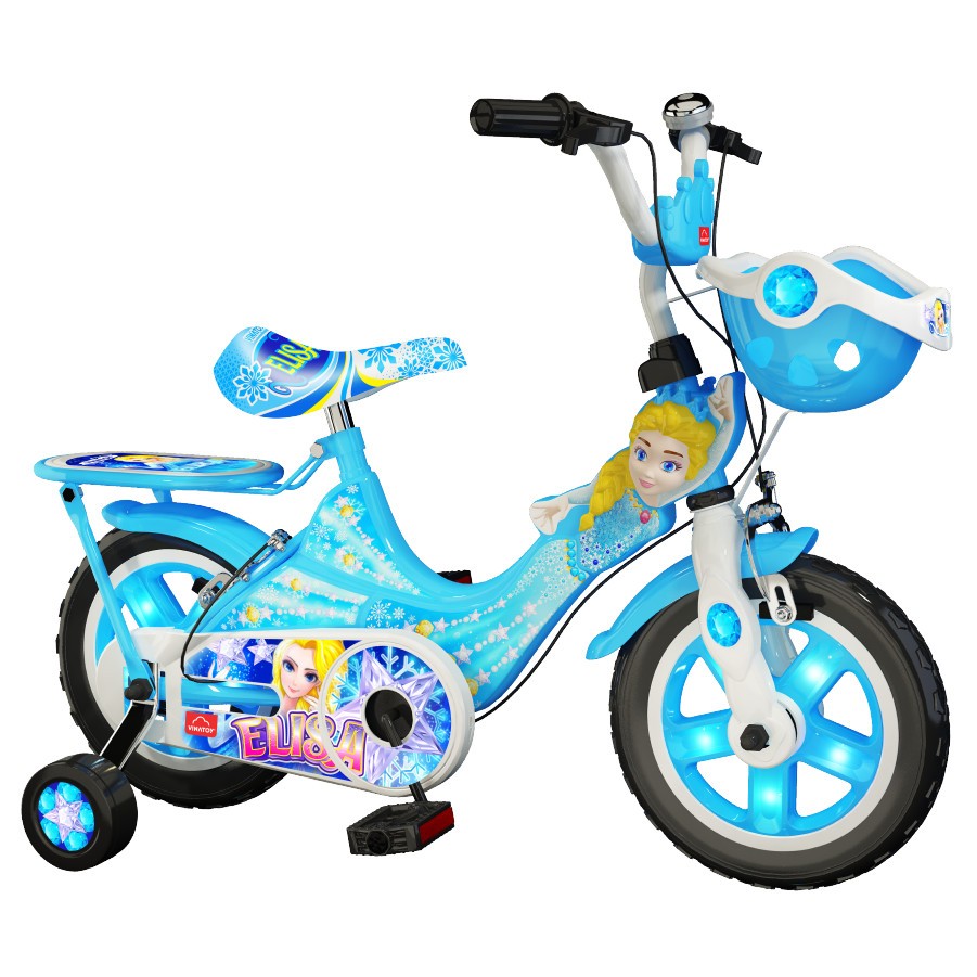 Elisa 12 inch big market plastic bike kids bicycle side cover music with