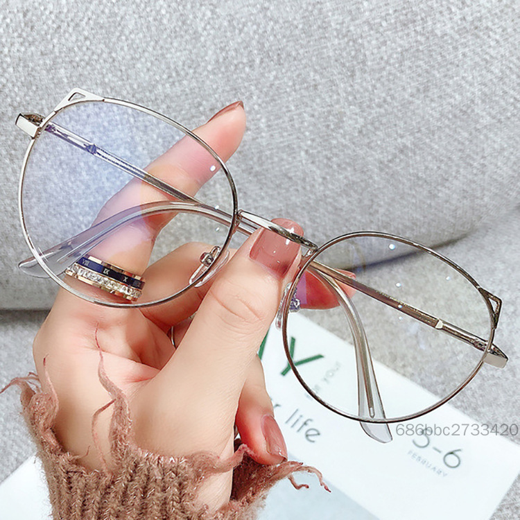 Tai mèo mới Kính màu xanh cô gái Tide dễ thương Học sinh cận thị Nhà máy sản xuất kính TF-Hom-VN