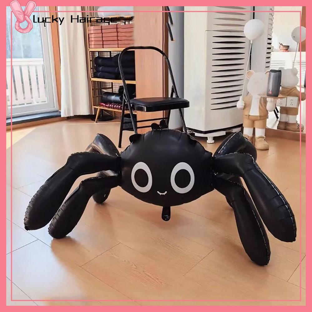 LUCKY HAIRACC Cực lớn Bóng nhện đen 3D Phim nhôm Bóng bay đồ chơi lừa Sáng tạo Không khí Halloween Bóng bay bơm hơi Halloween Tiệc Halloween