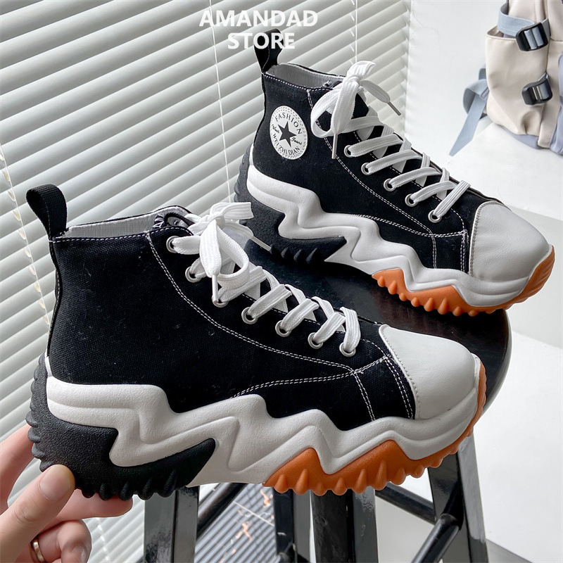  QiaoYiLuo Women's sneakers knitted casual shoes Korean version running shoes light fashion shoes sneakers women 