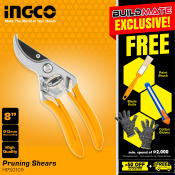 INGCO 8" Aluminum Pruning Shears by BUILDMATE