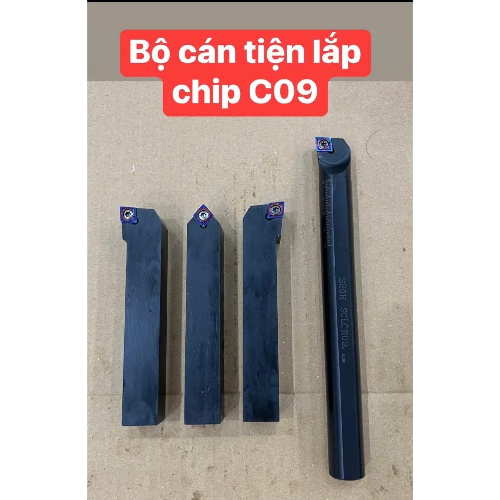 Bộ cán tiện lắp chip C09 CCMT09 trái-phải- thẳng- móc lỗ