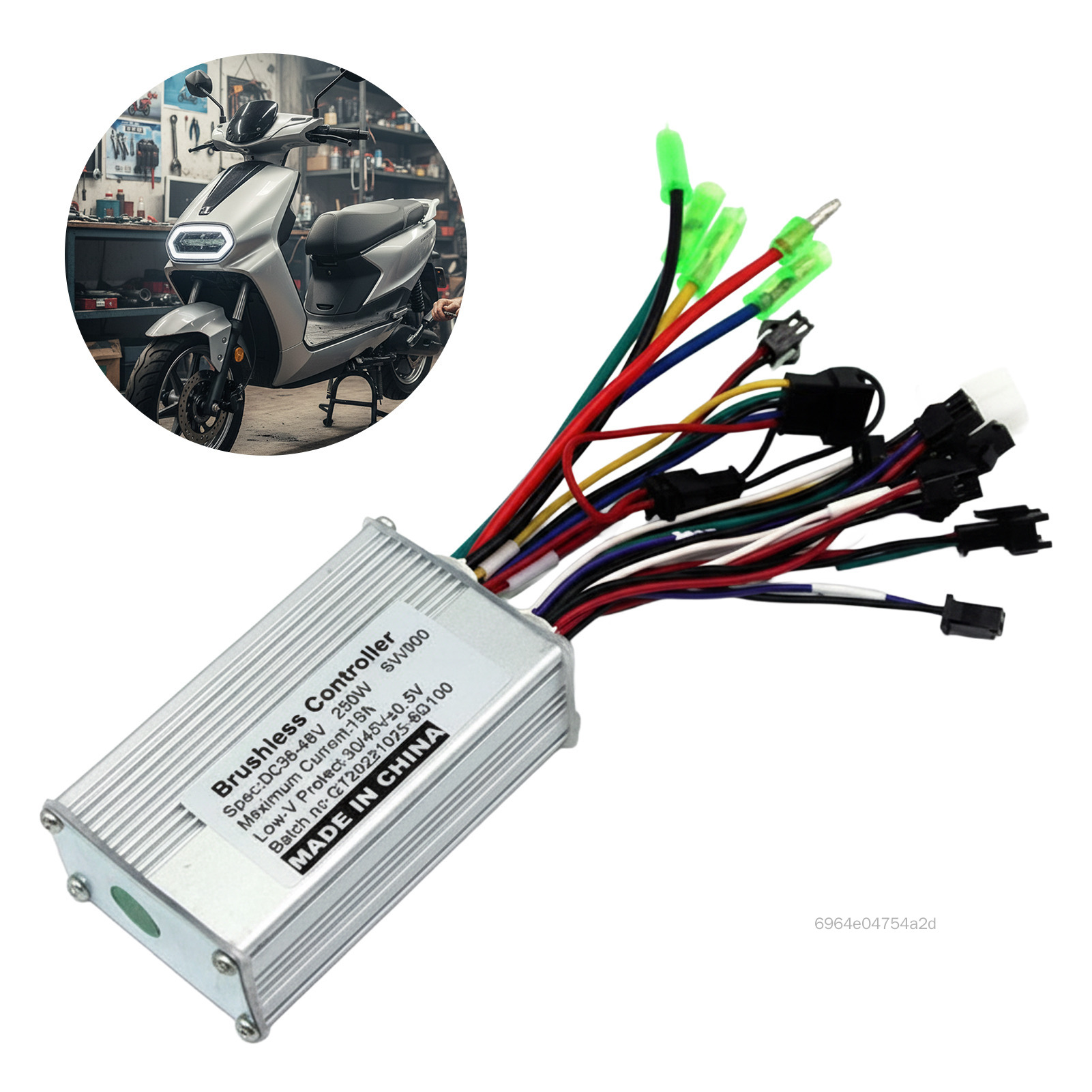 Bộ Điều Khiển Xe Đạp Điện 36V-48V 250W-350W 15A DC Không Chổi Than Tương Thích Với Xe Đạp Điện Và Pin Lithium BN-VN