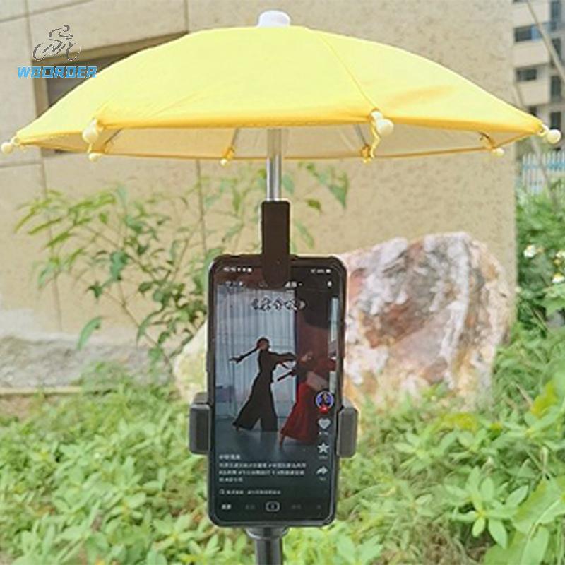 SHZTGM Xe Máy Điện Thoại Di Động Chủ Dù Để Che Nắng Ô Không Thấm Nước Mũ Bảo Hiểm Nhỏ Kem Chống Nắng Điện Thoại Đứng Khung
