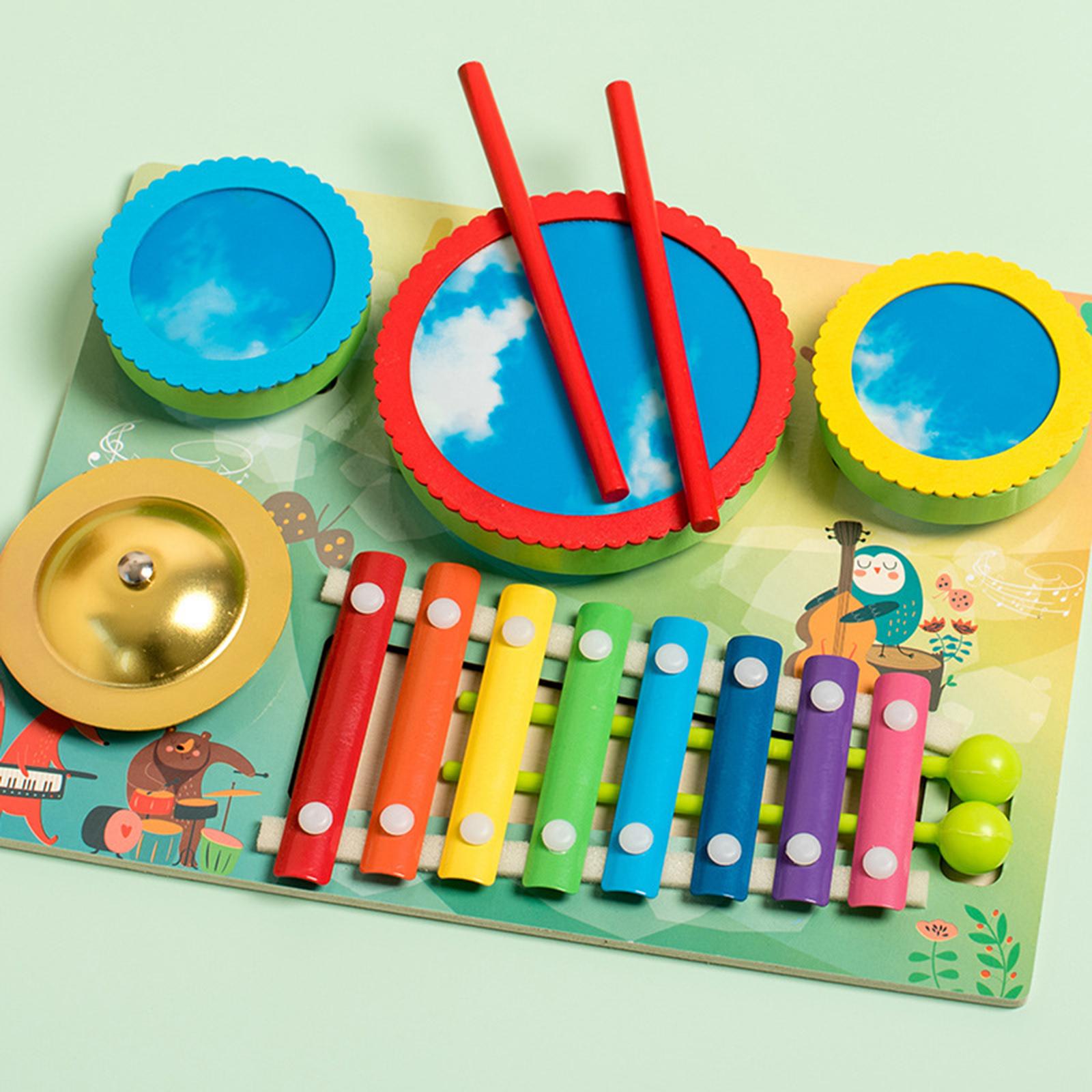 Moon Okey Xylophone Musical Toy Wooden Percussion Toys Motor Skill for Party Favors