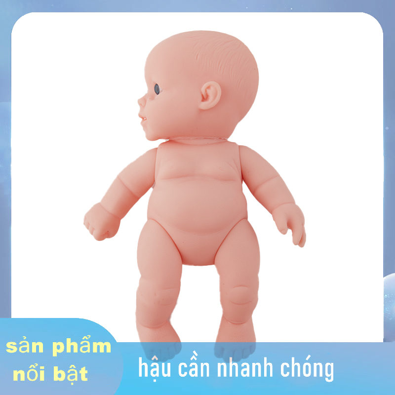 MXE Búp bê em bé 12cm thực tế mô hình mô phỏng trẻ sơ sinh bằng nhựa vinyl